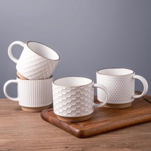 14 12OZ Stackable Coffee Mugs