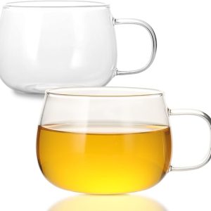 19 Glass Tea Cups Set of 2